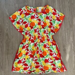 Disney Mickey Mouse fruit print swim coverup dress sz S